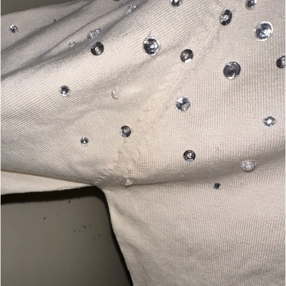 linea by louis dell'olio jeweled lightweight sweater - Picture 3 of 12